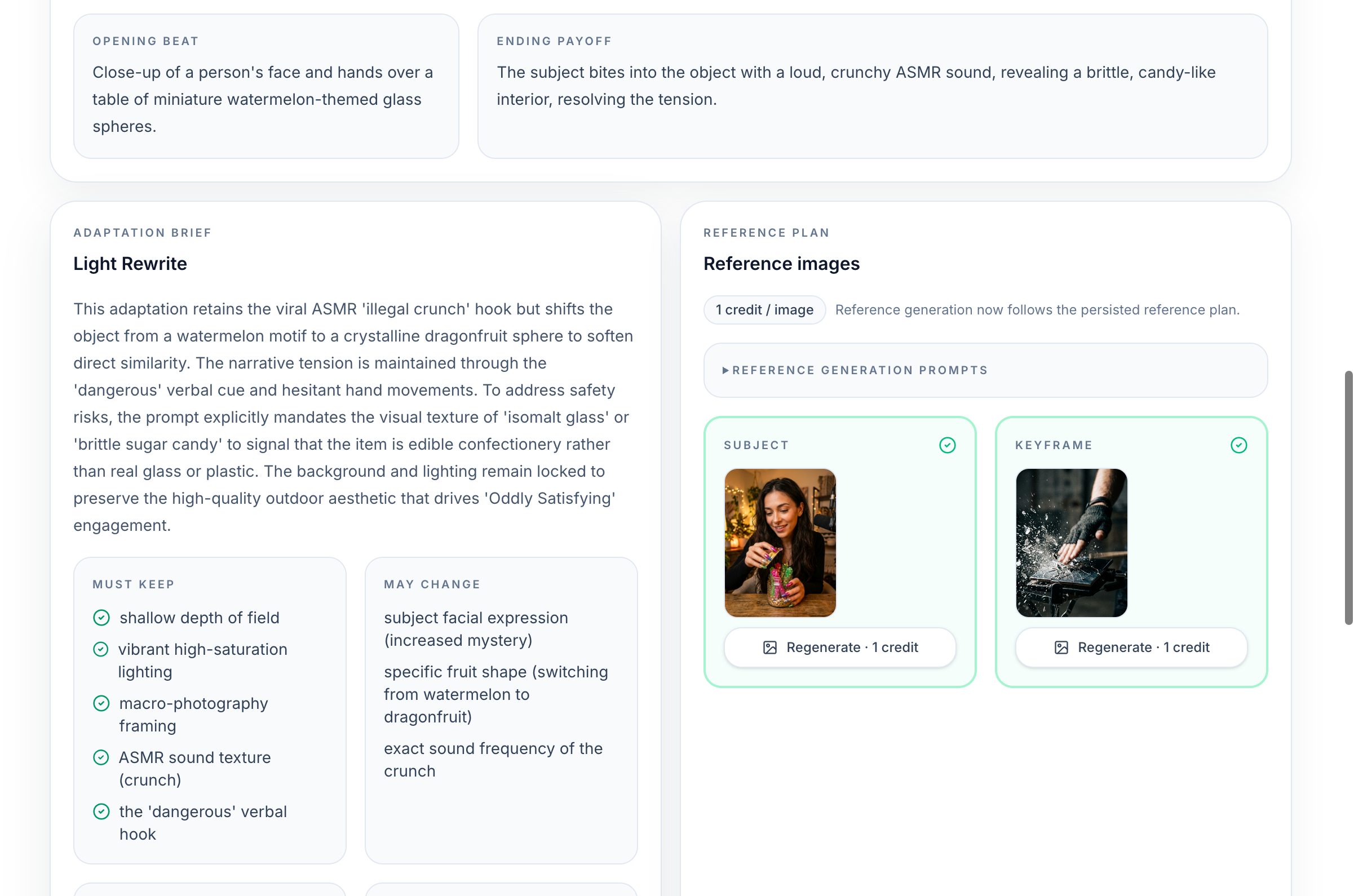 Video generation in progress with model selection and prompt compilation